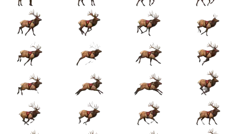 Elk race-theme artwork