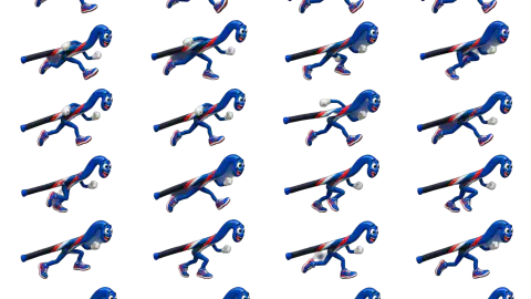 Field Hockey Stick race-theme artwork