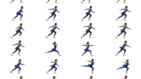 Figure Skater race-theme artwork