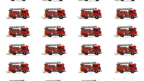 Fire Truck race-theme artwork