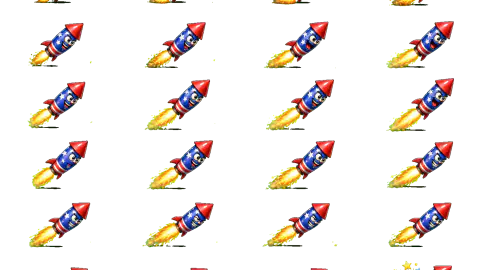 Fireworks race-theme artwork