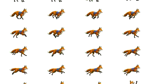 Fox race-theme artwork