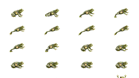 Frog race-theme artwork