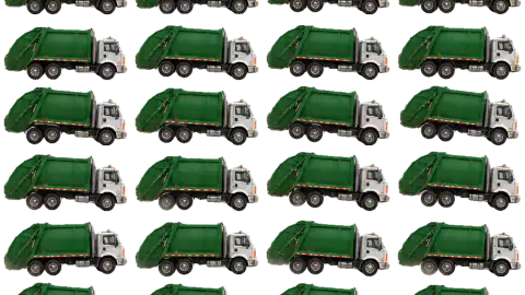 Garbage Truck race-theme artwork