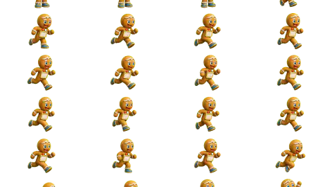Gingerbread race-theme artwork