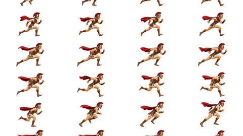 Gladiator race-theme artwork