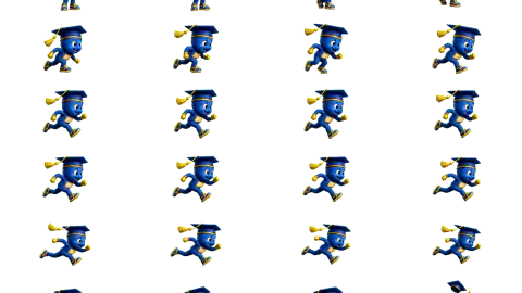 Graduation Cap race-theme artwork