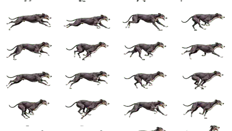Greyhound race-theme artwork