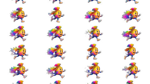 Holi Color race-theme artwork