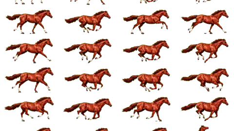 Horse race-theme artwork