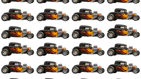 Hot Rod race-theme artwork