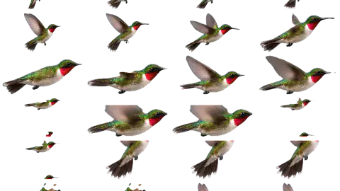 Hummingbird race-theme artwork
