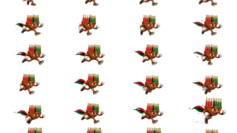 Kwanzaa Kinara race-theme artwork