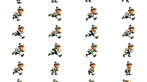 Leprechaun race-theme artwork