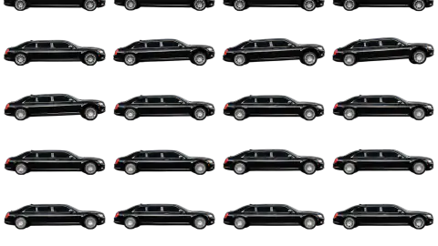 Limousine race-theme artwork