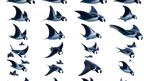 Manta Ray race-theme artwork