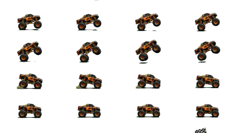 Monster Truck race-theme artwork