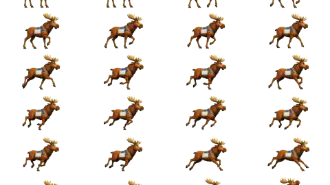 Moose race-theme artwork