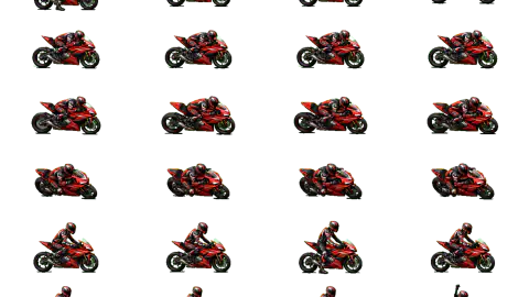 Motorbike race-theme artwork