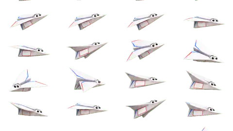 Paper Airplane race-theme artwork