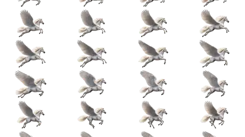 Pegasus race-theme artwork