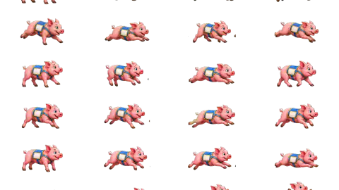 Pig race-theme artwork