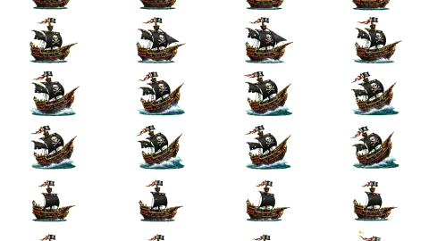 Pirate Ship race-theme artwork