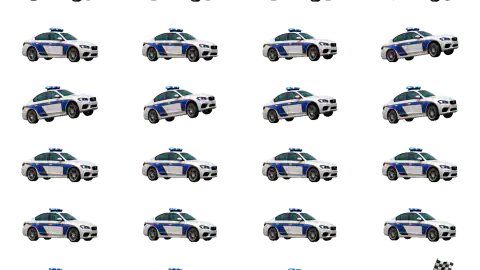 Police Car race-theme artwork