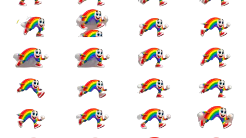 Pride Rainbow race-theme artwork