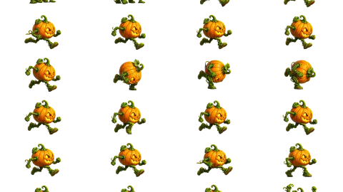 Pumpkin race-theme artwork
