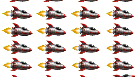 Rocket race-theme artwork