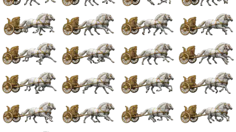 Roman Chariot race-theme artwork