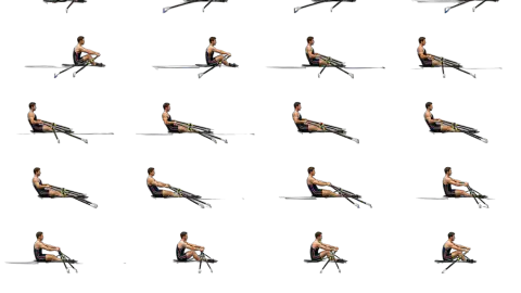 Rower race-theme artwork
