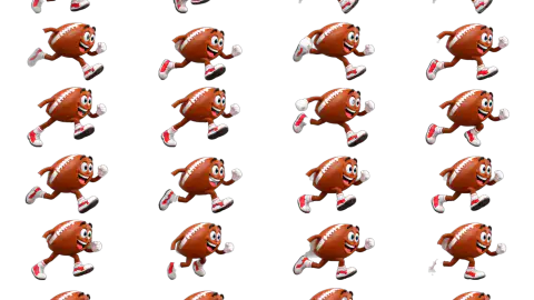 Rugby Ball race-theme artwork