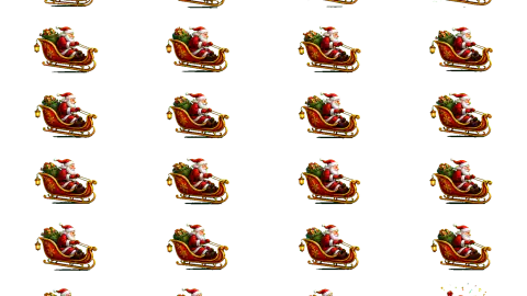Santa Sleigh race-theme artwork