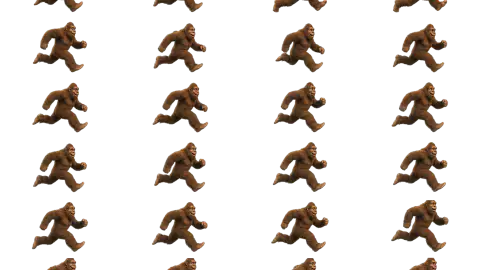 Sasquatch race-theme artwork