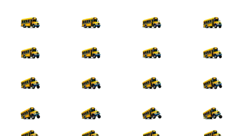 School Bus race-theme artwork