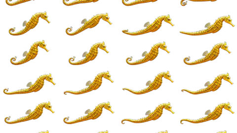 Seahorse race-theme artwork