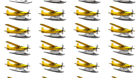 Seaplane race-theme artwork