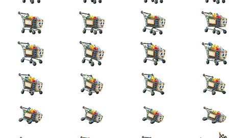 Shopping Cart race-theme artwork
