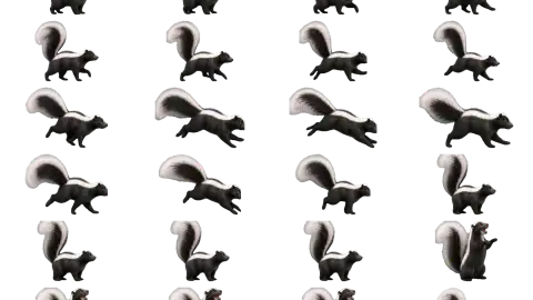 Skunk race-theme artwork