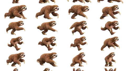 Sloth race-theme artwork