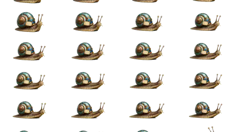 Snail race-theme artwork