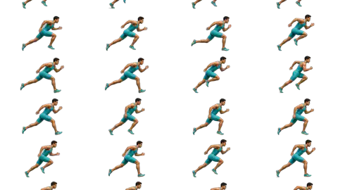 Sprinter race-theme artwork