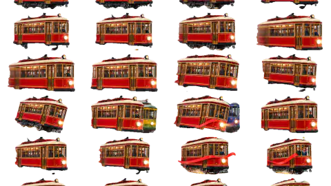 Streetcar race-theme artwork