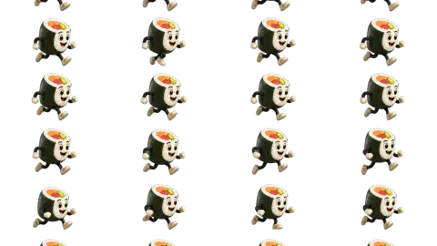 Sushi Roll race-theme artwork