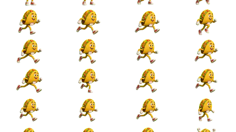 Taco race-theme artwork