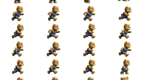 Teddy Bear race-theme artwork