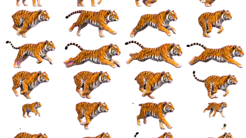 Tiger race-theme artwork