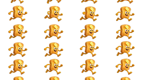 Toast race-theme artwork